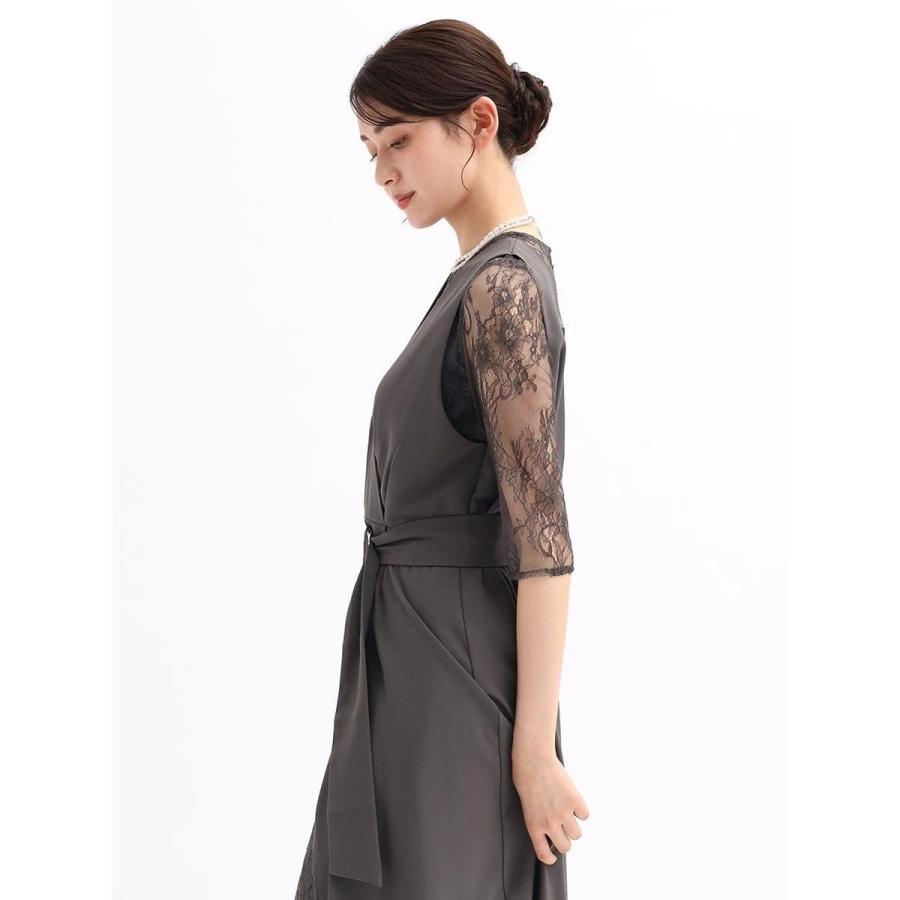 Rire fete（リルフェテ） レースレイヤードオールインワン : マルイ