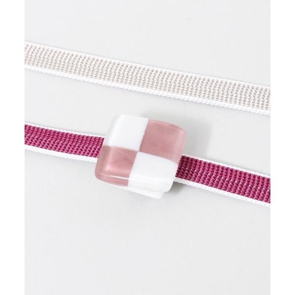 帯留付帯締め なごみや 帯締め 日本製 ダイクロガラス 帯留付 正絹 四