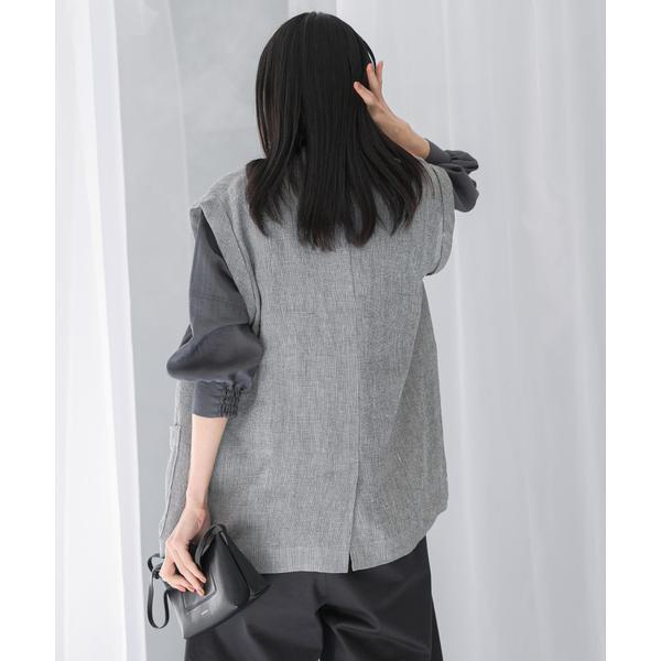 anuans ジレsサイズ テーラードジレワンピース（ワンピース）｜anuans