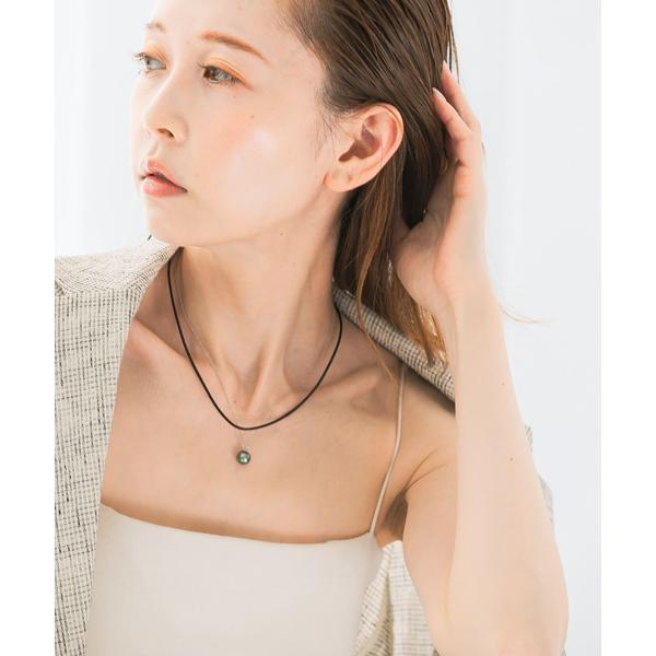 Favorible　Black Pearl Combi Necklace