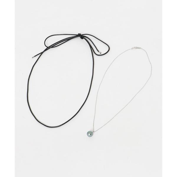 Favorible　Black Pearl Combi Necklace
