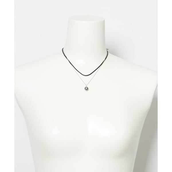 Favorible　Black Pearl Combi Necklace