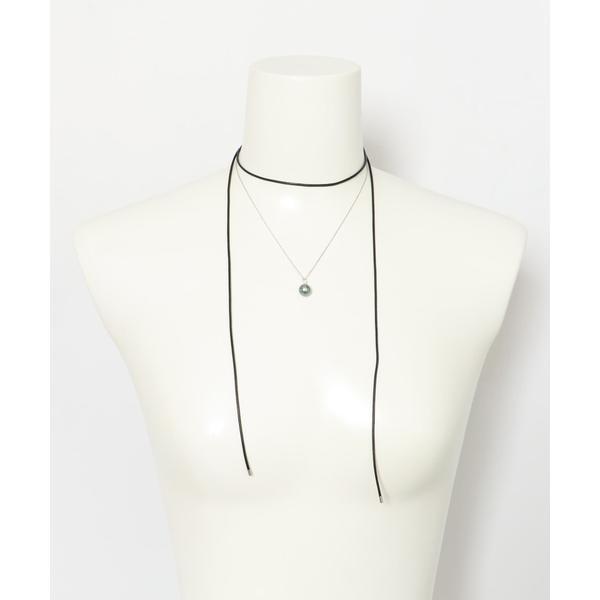 Favorible　Black Pearl Combi Necklace