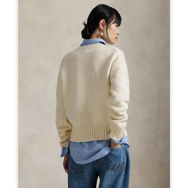 ポロラルフローレン　Pロゴ ウールブレンド クルーネック セーター POLO RALPH LAUREN（ポロ・ラルフローレン） Pロゴ ウールブレンド