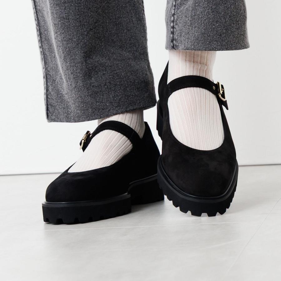 HIMIKO（HIMIKO）/厚底でスタイルアップ【撥水】【卑弥呼25AW】トラックソールメリージェーンパンプス/651323 HIMIKO 厚底でスタイルアップ【撥水】【卑弥呼25AW】トラックソール