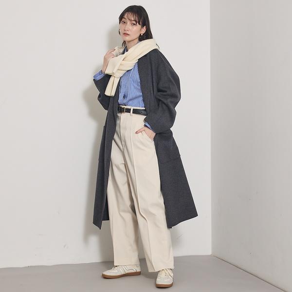 【毛玉になりにくい】ダブルフェイスチェスターコートの画像