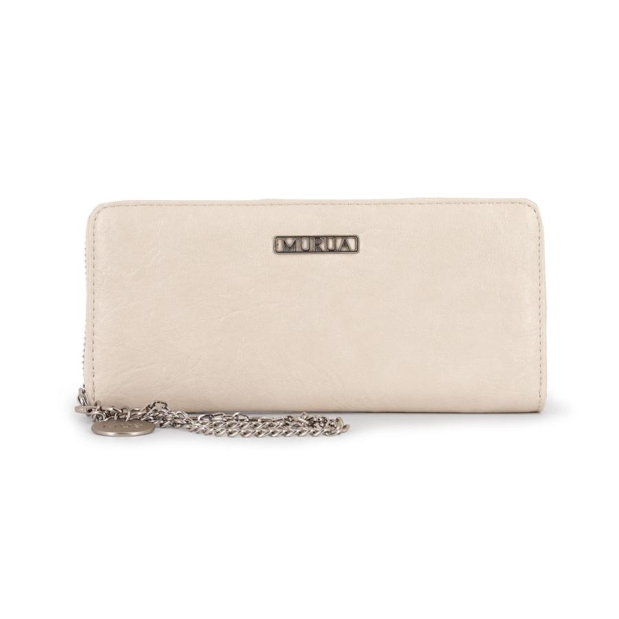 MURUA（ムルーア） ラウンドファスナー長財布 MR-W1361 フレームメタル