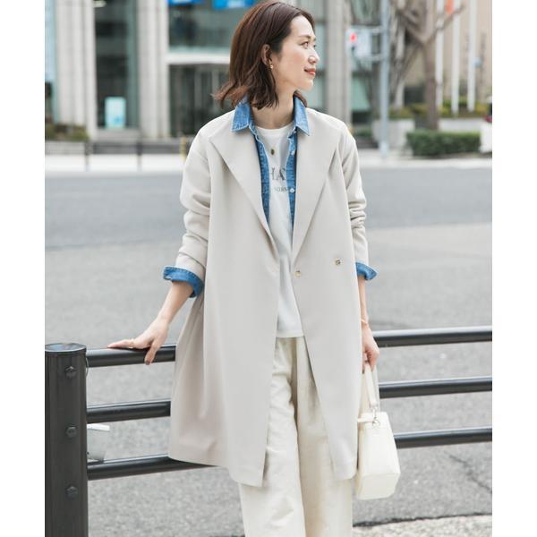 未使用級✨アーバンリサーチドアーズ ダブルクロスガウンコート グレージュ URBAN RESEARCH DOORS（アーバンリサーチドアーズ） コート アウター