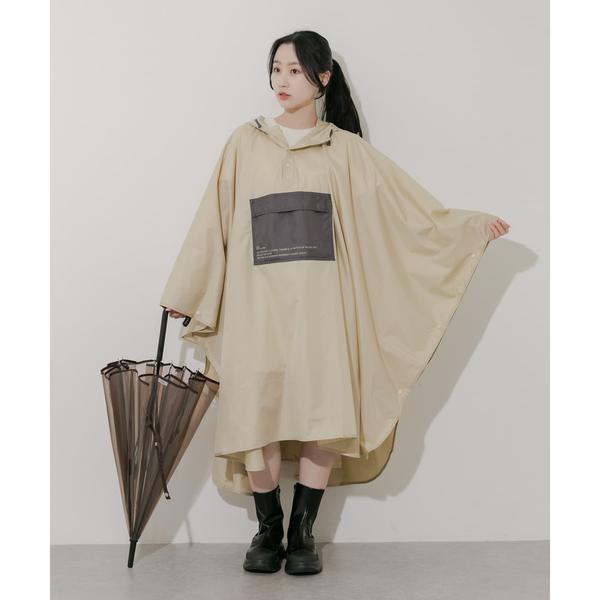 SMELLY（スメリー） Wpc. ユニセックス バイカラーパッカブルポンチョ