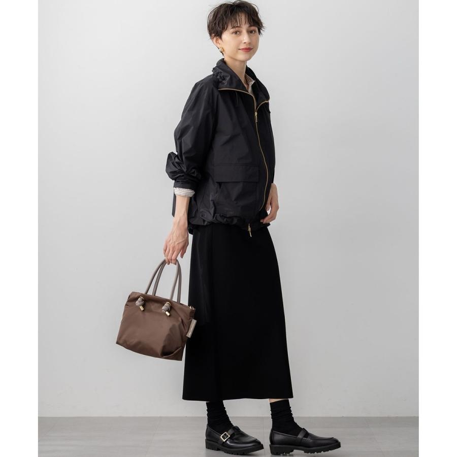 みやいく 新品23区 撥水加工 ソフトメモリータフタスタンドネックブルゾン セール】【撥水加工】ソフトメモリータフタ スタンドネック ブルゾン