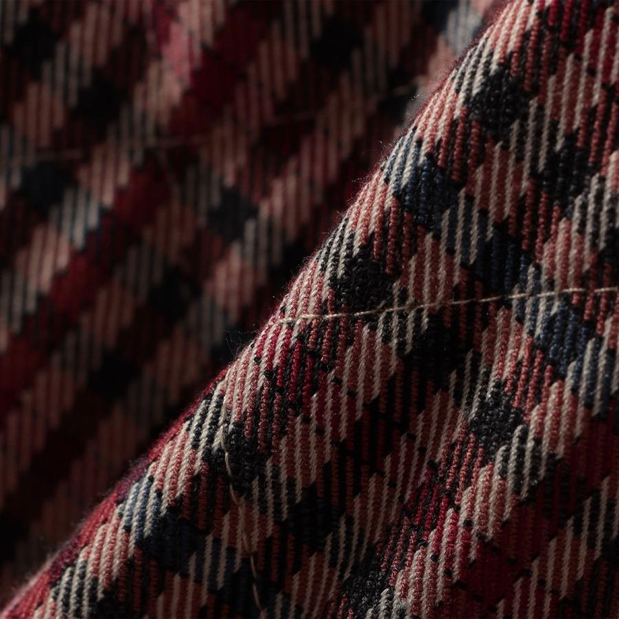 SHIPS any any: キルティング チェック ステンカラー Aライン ロング