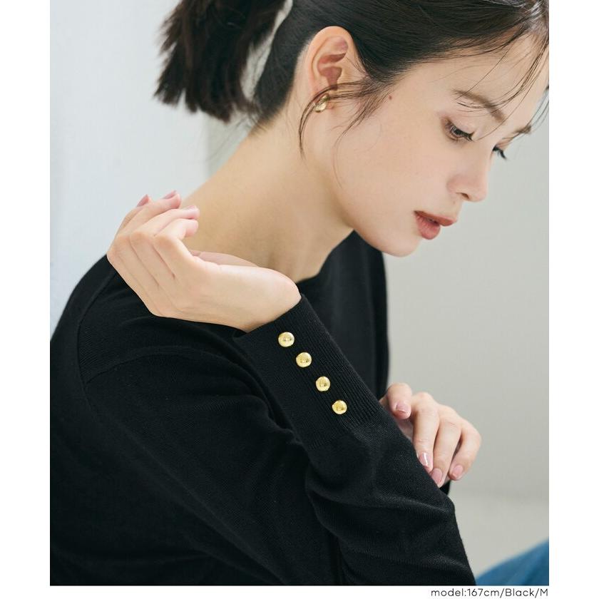 coca（コカ） 袖金ボタンニットトップス 全4色 : マルイ(丸井)Yahoo!店