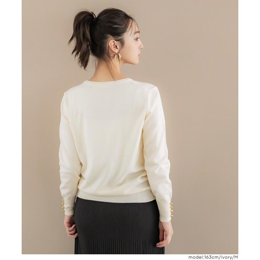 coca 袖金ボタンニットトップス 全4色 : マルイ(丸井)Yahoo!店 - 通販