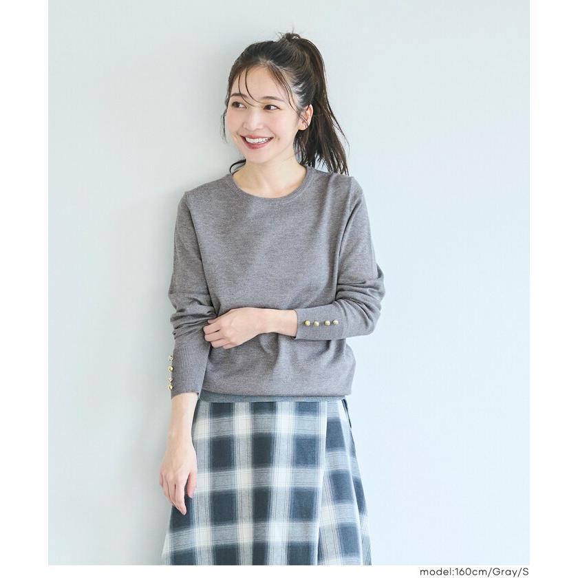 トップス cocona coca 袖金ボタンニットトップス 全4色 : マルイ(丸井)Yahoo!店