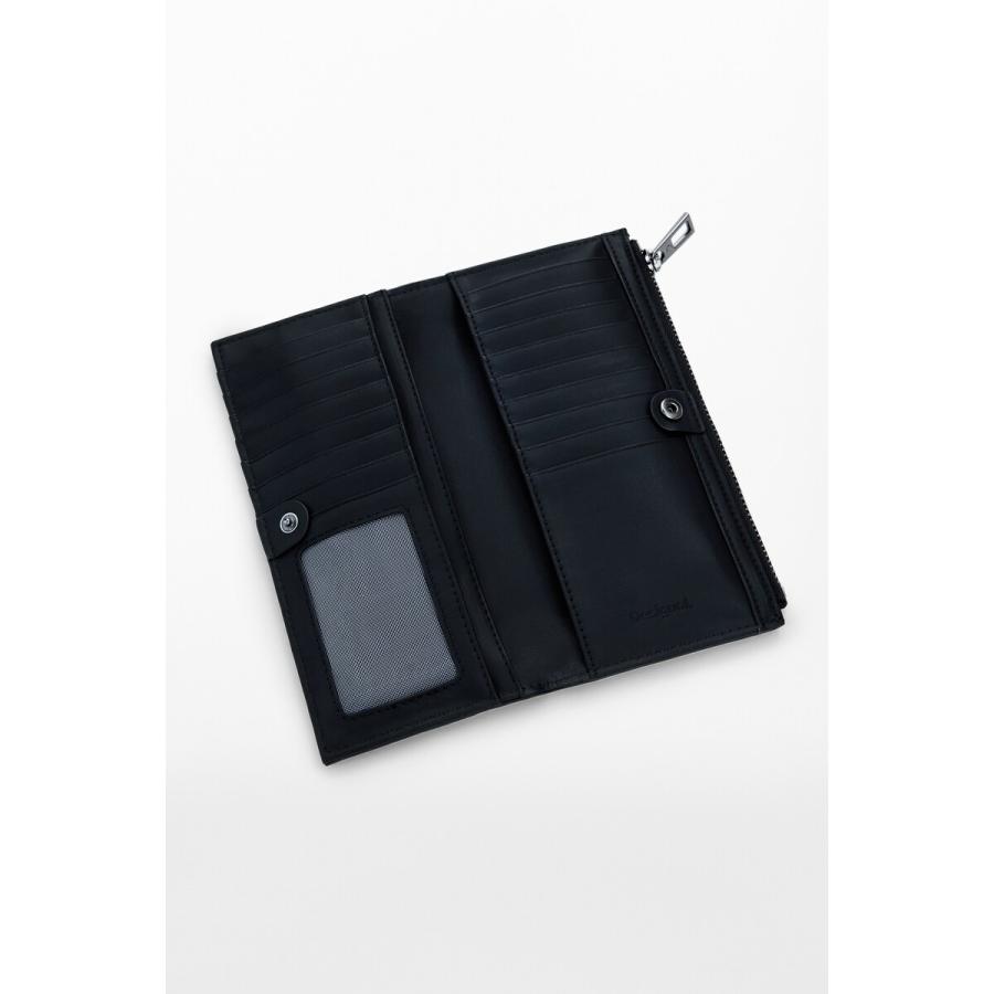 Desigual（デシグアル） スタッズ付きバイソン柄ポケット長財布