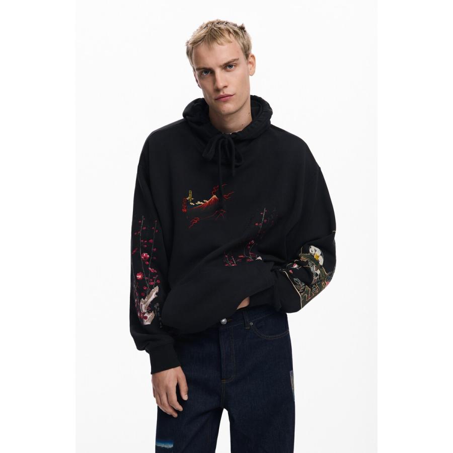 Desigual（デシグアル） 【5サイズ展開/S/XXL】風景柄のフード付き