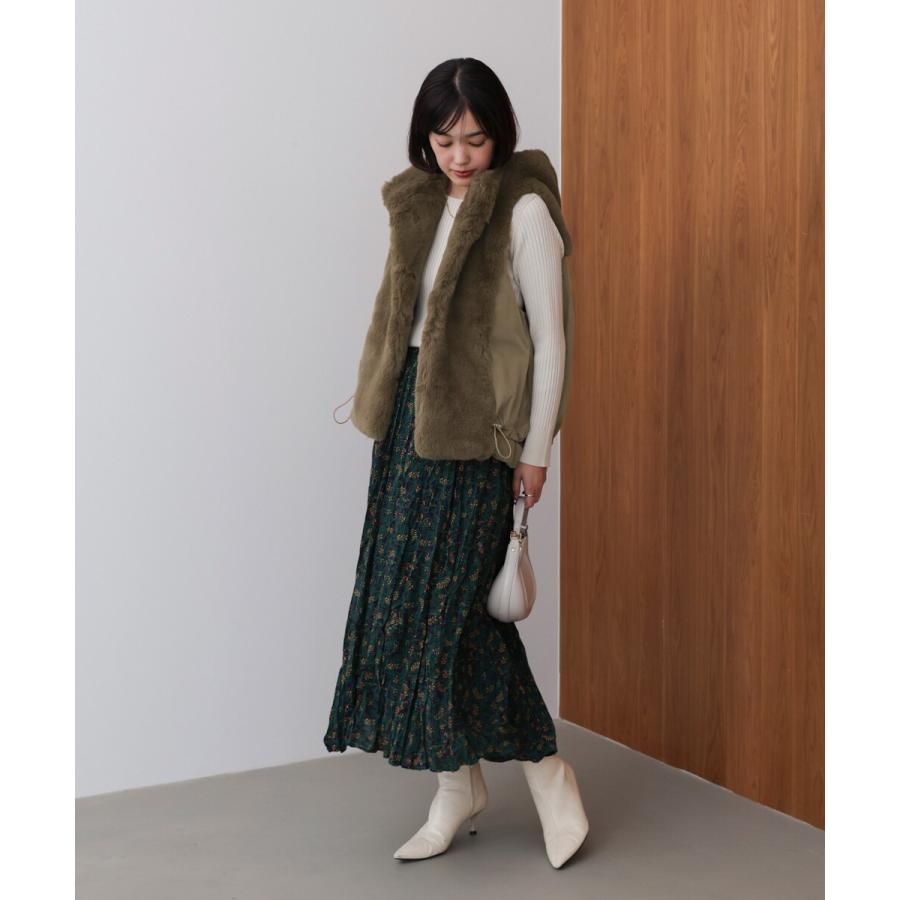 Bou Jeloud（ブージュルード） 異素材MIXダウンファーベスト