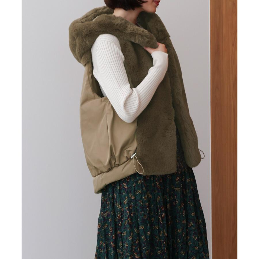 Bou Jeloud（ブージュルード） 異素材MIXダウンファーベスト