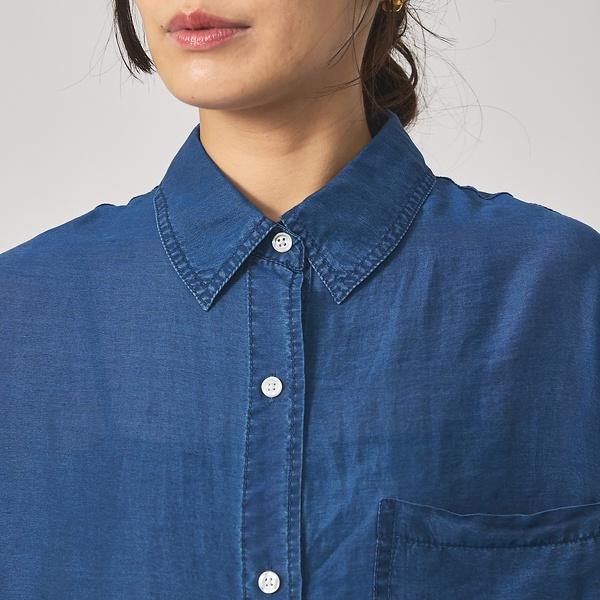 qualite（カリテ） シアーデニムライクシャツ : マルイ(丸井)Yahoo!店