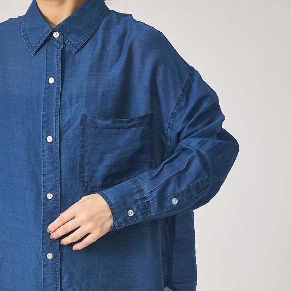 qualite（カリテ） シアーデニムライクシャツ : マルイ(丸井)Yahoo!店