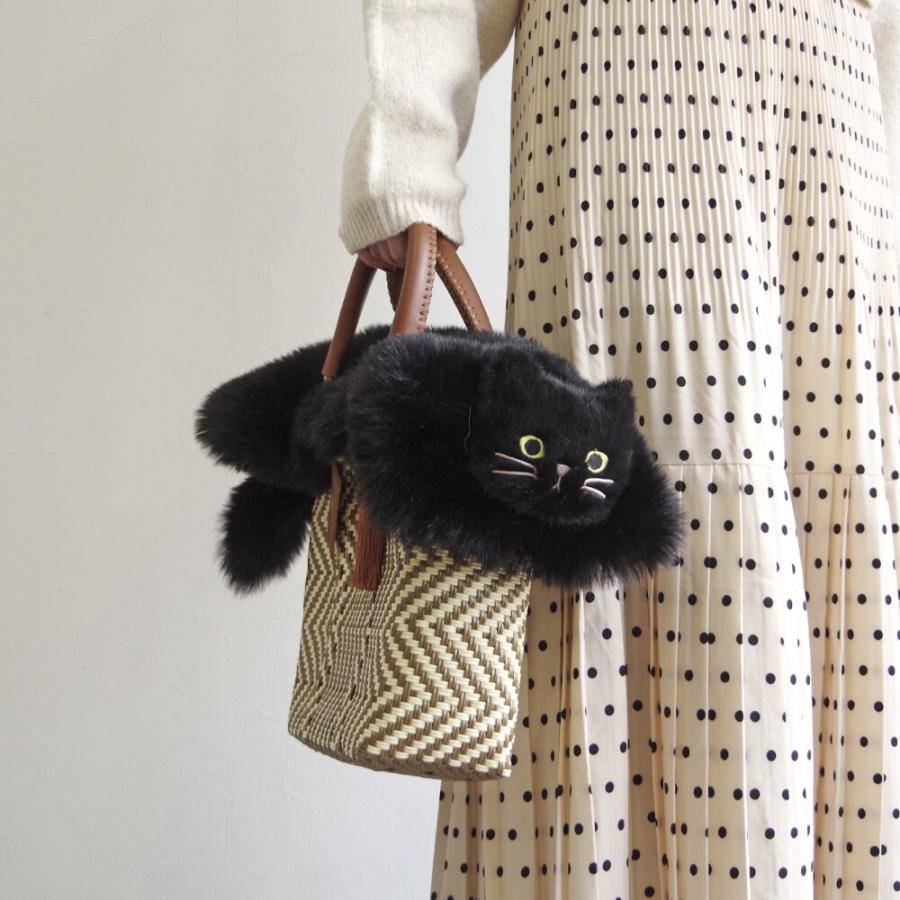 WOVEN (ウーヴン) / エコファー ねこフラップカバー バッグカバー