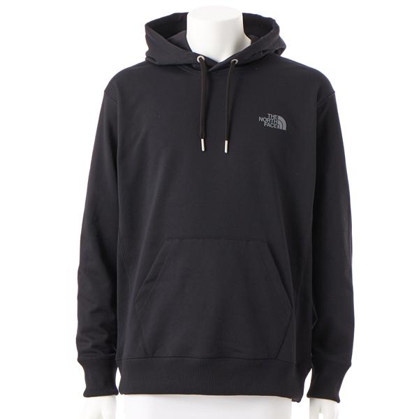 美品‼︎THE NORTH FACE バックスクエアロゴフーディブラック XL THE NORTH FACE/ザ・ノース・フェイス/Jacquard Back Square Logo