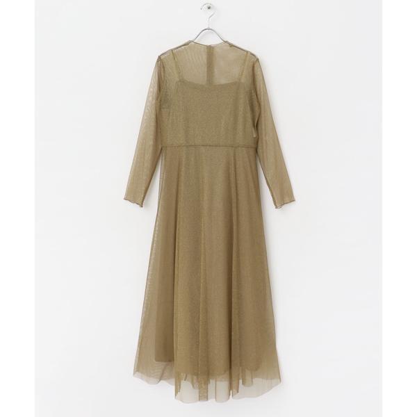 アーバンリサーチ ロッソ（URBAN RESEARCH ROSSO）/kaene　ラメチュールメローワンピース URBAN RESEARCH ROSSO（アーバンリサーチ ロッソ） kaene ラメチュール