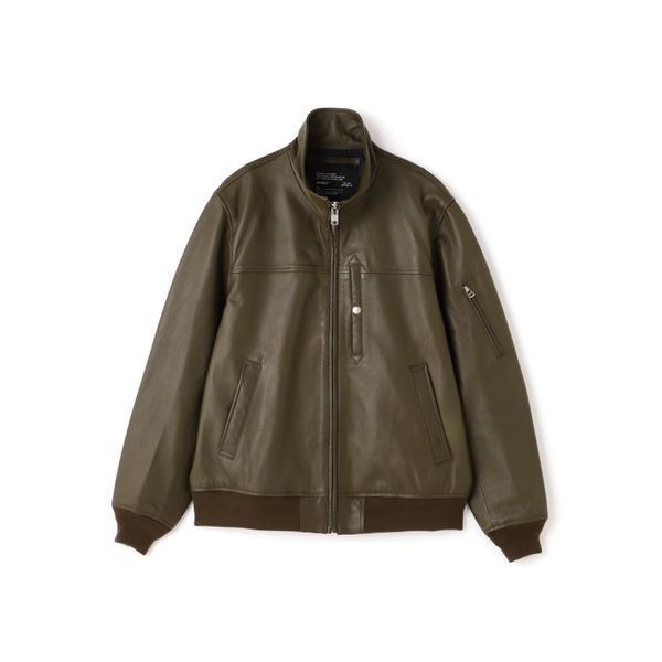 AVIREX（アヴィレックス） STAND LEATHER MA-1 MOD JACKET ／ スタンド
