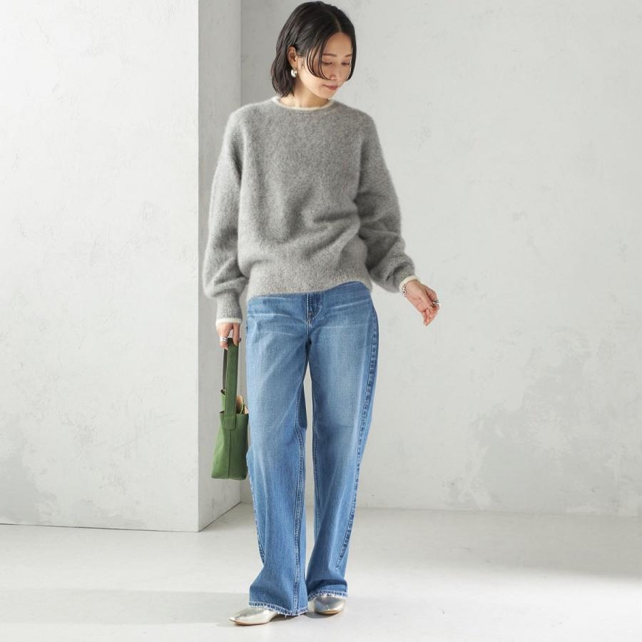SHIPS（シップス） 杢 フォックス カシミヤ クルーネック ニット プル