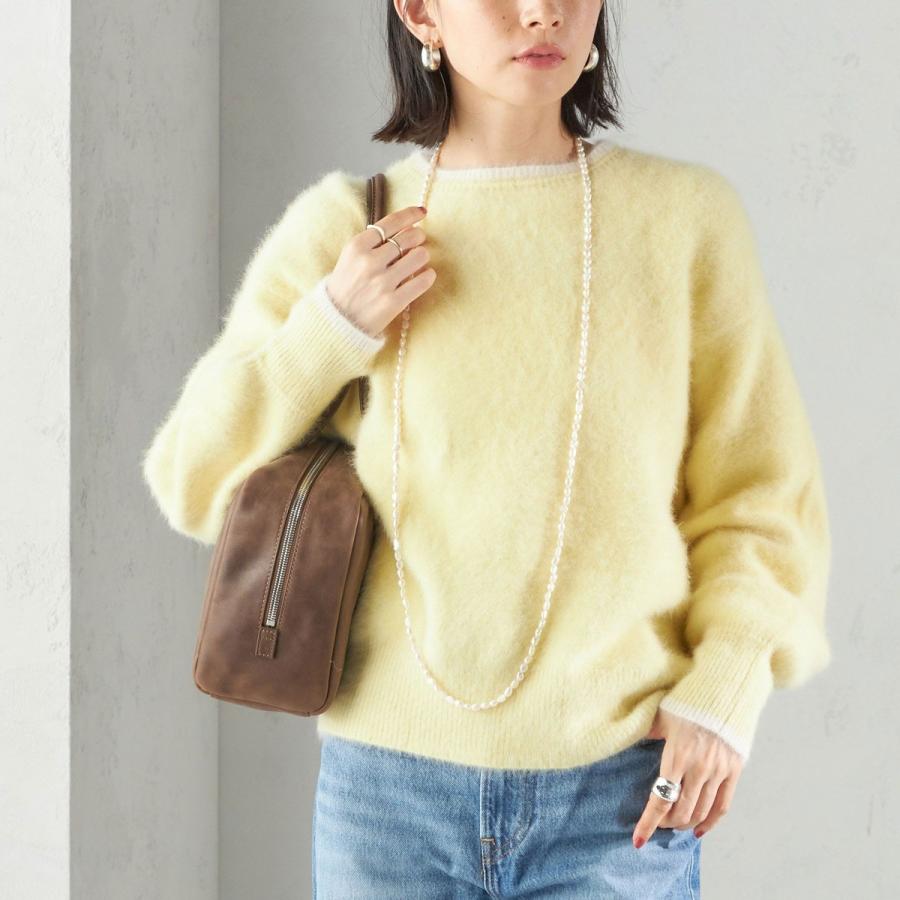 SHIPS（シップス） 杢 フォックス カシミヤ クルーネック ニット プル
