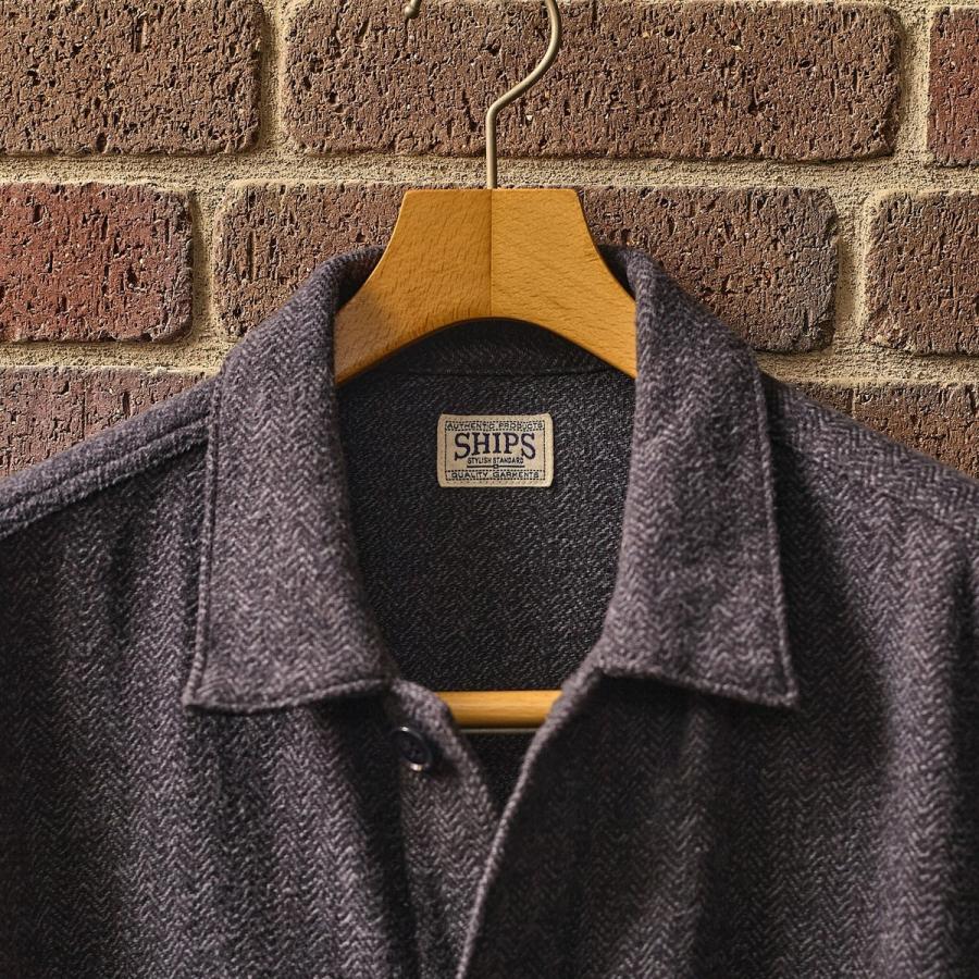 SHIPS（シップス） SHIPS: AUTHENTIC コットン ツイード カバー シャツ