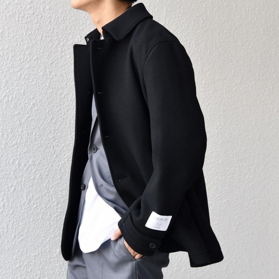 SHIPS any: PURE WOOL MELTON シングルPコート25AW シップス エニィ SHIPS any SHIPS any: PURE WOOL MELTON シングル P