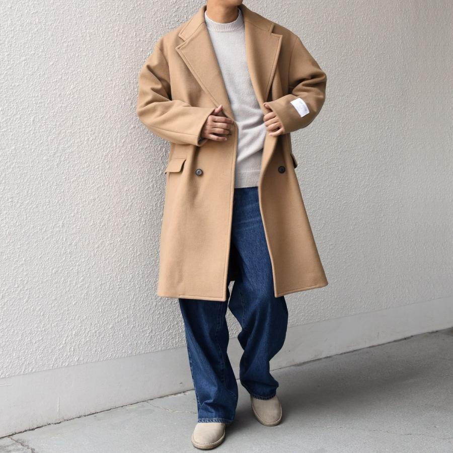 SHIPS any any: PURE WOOL MELTON ダブル チェスターコート 25AW
