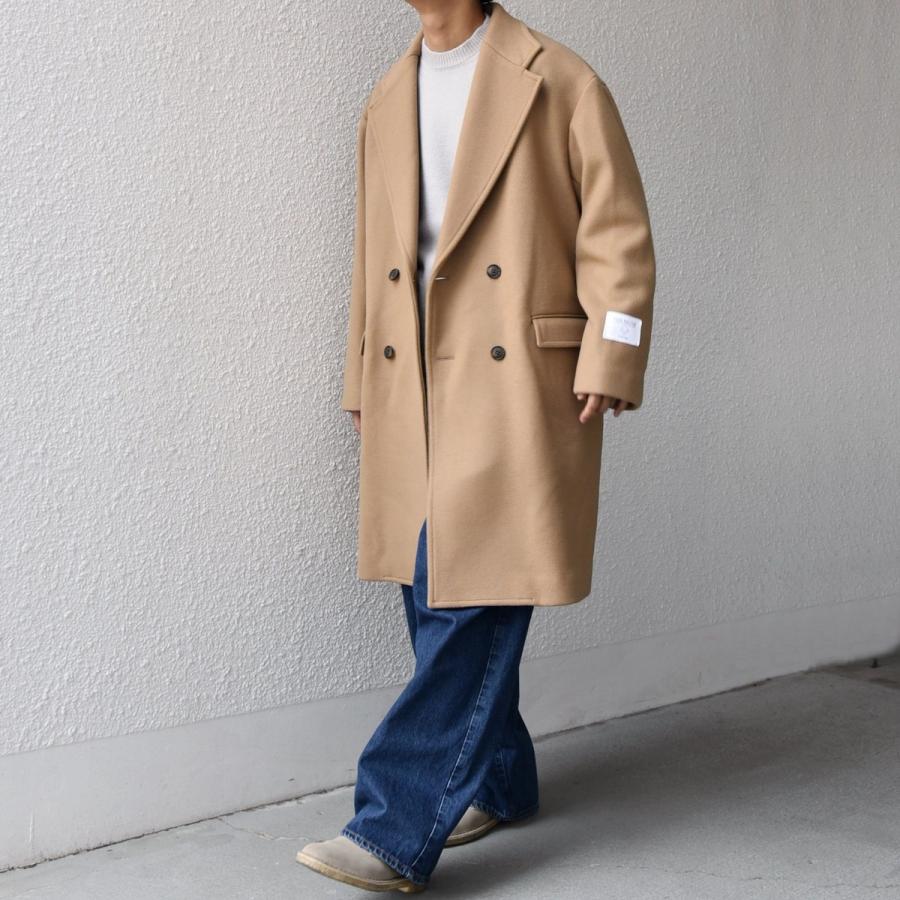 希少 AUGUSTE キャメル100% チェスターコート 1ボタン 日本製 M SHIPS any PURE WOOL MELTON ダブル チェスターコート 26AW◇ : マルイ