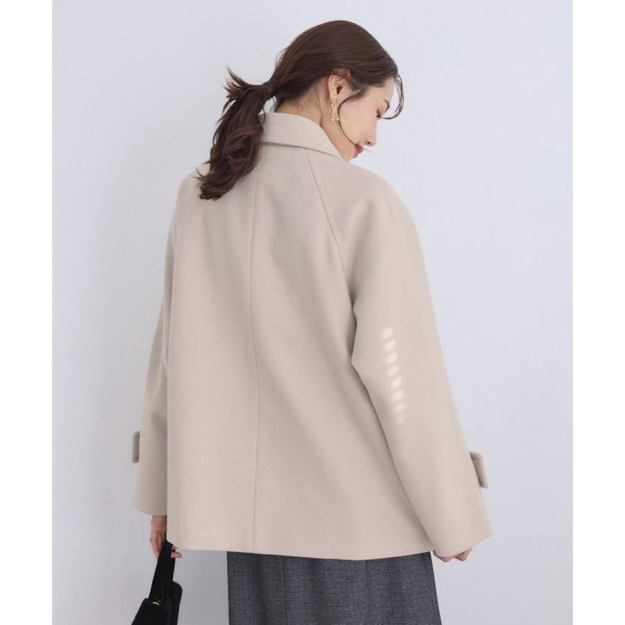 ロペピクニック（ROPE’ PICNIC）/ジャージーメルトンシリーズ 金ボタンミドル丈コート/リンクコーデ ROPE' PICNIC（ロペ ピクニック） ジャージーメルトンシリーズ 金