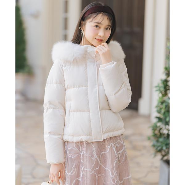 ファー付きショート丈ダウンジャケット ファー付きショートダウン : マルイ(丸井)Yahoo!店 - 通販 - Yahoo