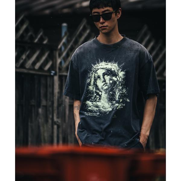 SAINT MICHAEL／セントマイケル／SS_TEE／MARIA／BLACKの画像