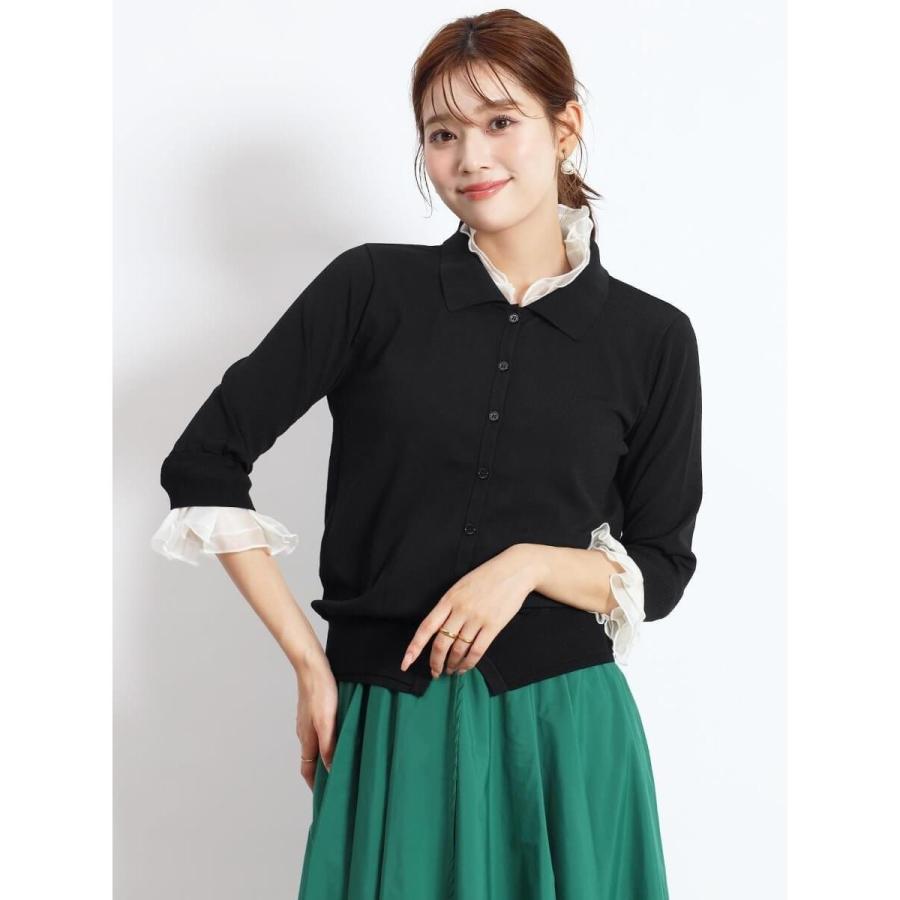 FENNEL（フェンネル） フリル付きポロ襟カーディガン : マルイ(丸井