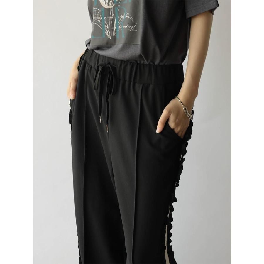 RADIATE（ラディエイト） サイドラインフリルトラックパンツ : マルイ