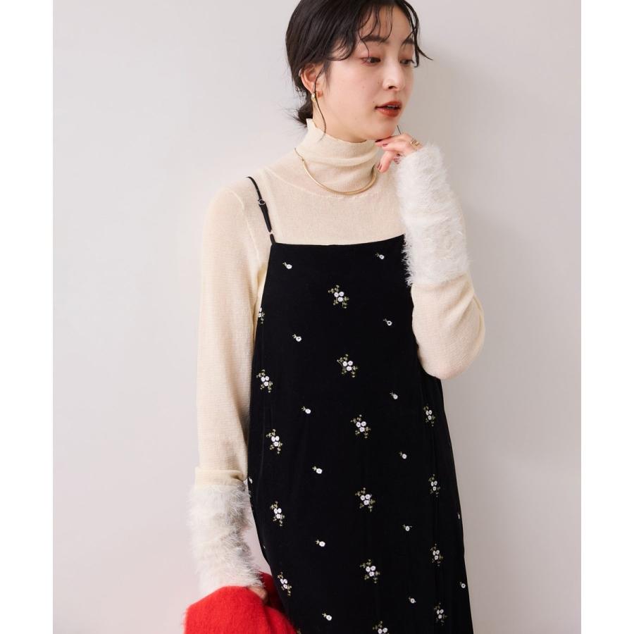 VIS（ビス） 刺繍アソートベロアキャミワンピース/2WAY : マルイ(丸井