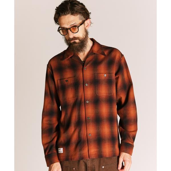 OMBRE CHECK FLANNEL LS SHIRT／オンブレチェック フランネル LSシャツ