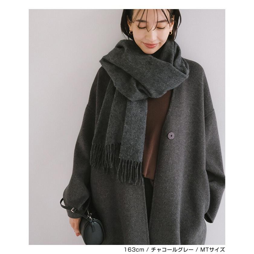 ノーカラー リバー コクーン コート evernavy エバーネイビー : マルイ