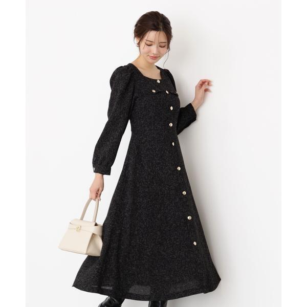 PROPORTION BODY DRESSING フロント釦ツイードワンピース 25AW