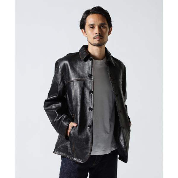 COWHIDE CARCOAT VINTAGE FINISHの画像