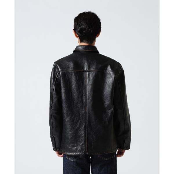 COWHIDE CARCOAT VINTAGE FINISHの画像