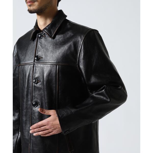 COWHIDE CARCOAT VINTAGE FINISHの画像