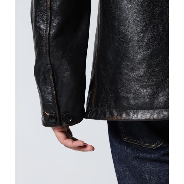 COWHIDE CARCOAT VINTAGE FINISHの画像