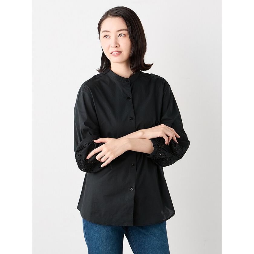 エレメント オブ シンプルライフ（element of SIMPLE LIFE）/パフスリーブレースブラウス element of SIMPLE LIFE（エレメントオブシンプルライフ