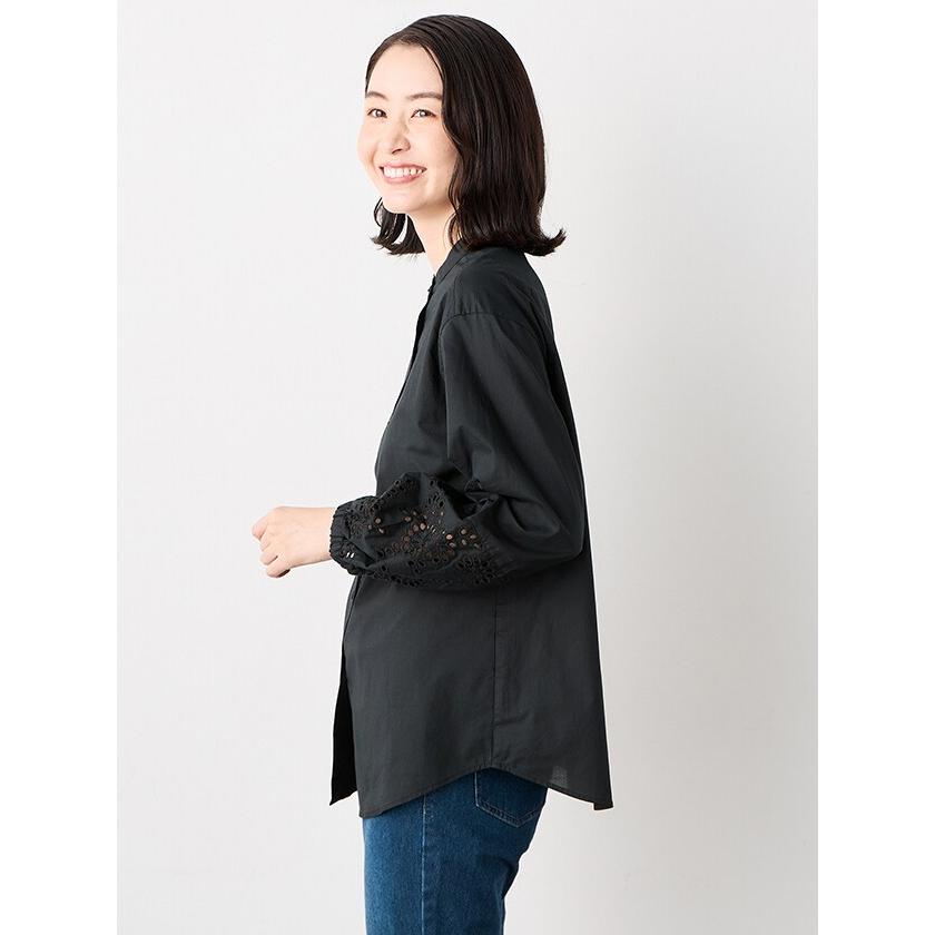 エレメント オブ シンプルライフ（element of SIMPLE LIFE）/パフスリーブレースブラウス element of SIMPLE LIFE（エレメントオブシンプルライフ