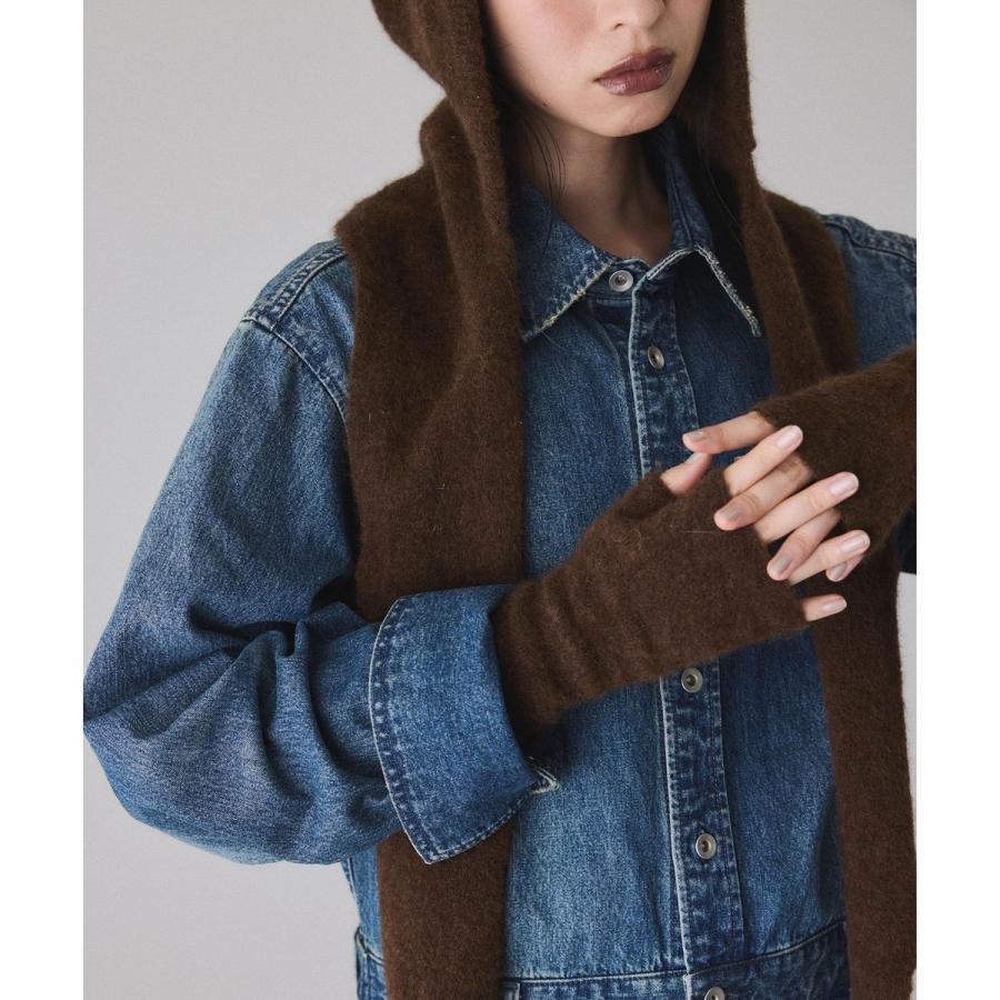 ADAM ET ROPE'（アダムエロペ） BASOLマフラーニットキャップ＆アーム